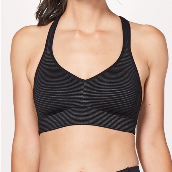 NWT BLACK LULULEMON SPEED UP BRA ANTI-STINK HIGH - Picture 2 of 8